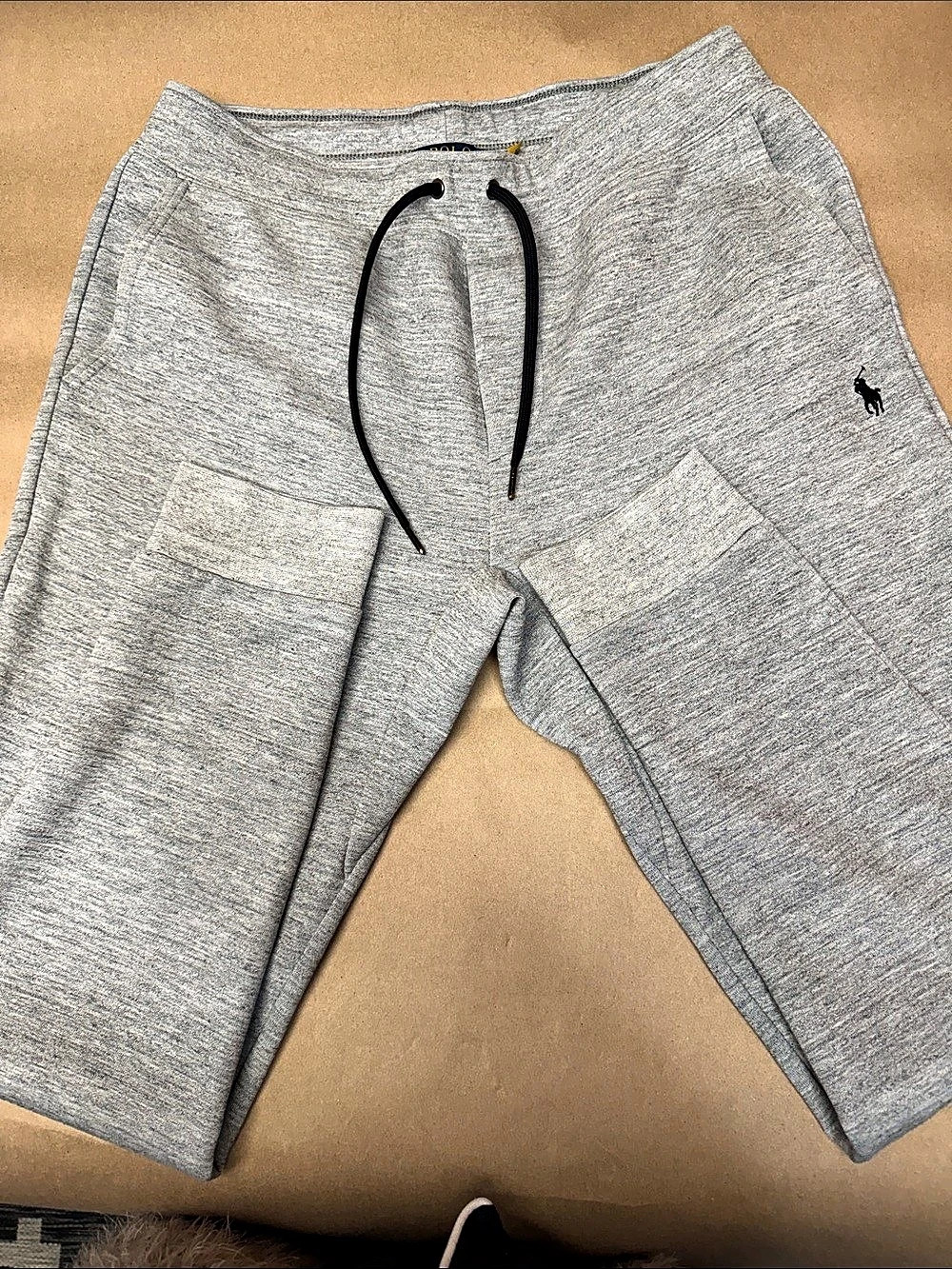 Polo Ralph Lauren Double-Knit Jogger Pants Gray Medium